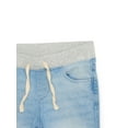 thumbnail image 2 of Wonder Nation Girls Knit Waistband Denim Shorts, Sizes 4-18 & Plus, 2 of 3