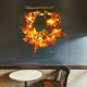 thumbnail image 4 of 11.8 pulgadas Artificial Fall Pumpkin Cone and Maple Leaf Wreath para Con luces Zulema guirnaldas de otoño, 4 of 7