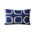 thumbnail image 4 of Plutus Brands Blue Plutus Block Dot Luxury Throw Pillow 16 in x 16in, Double Sided 16" x 16", 4 of 8