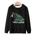 thumbnail image 1 of Sudaderas sin capucha para hombre, estilo casual, a la moda, con cuello redondo, estampado, de manga larga, blusas de manga larga y cuello redondo, blusas de poliéster para hombre, 1 of 4
