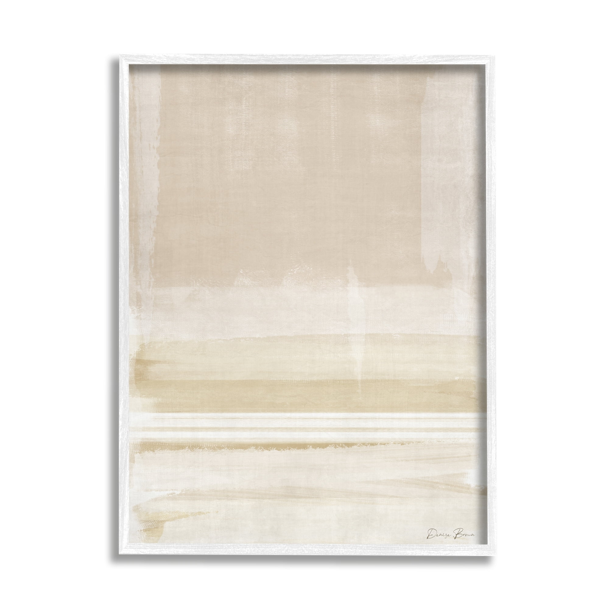 Stupell Industries Abstract Simple Neutral Tones Watercolor Collage, 11 x 14, Design by Denise Brown