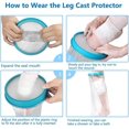 thumbnail image 2 of Waterproof Leg Cast Cover for Kids Showering, Reusable Covers for Leg and Foot Surgeries, Cast Covers for Shower Leg, Cast Bag for bridal Shower, Cast Cover for Showering Foot, Leg Shower Protector, 2 of 4