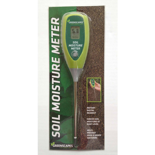 Greenscapes Digital Moisture Meter, Includes Soil Moisture Meter Guide, Prevents Over and Under Watering, Includes Batteries