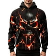 thumbnail image 5 of IWRICH Halloween Skull Hoodies for Men Plus Size Winter Holiday Hooded Sweatshirts Oversize Novelty Printed Pullover Tops Red XXXL, 5 of 5