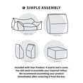 thumbnail image 7 of Big Joe Imperial Fufton Foam Filled Bean Bag Sofa with Removable Cover, Gray Union, Durable Woven Polyester, 5 feet Giant, 7 of 7