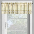 thumbnail image 4 of Ambesonne Ethnic Valance & Curtain, Prehistoric Ombre Borders, 55"x30", Yellow and White, 4 of 6