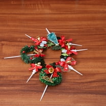 ELAYARD 8Pcs Festive Cupcake Toppers Assorted Color Cake Decoration for Birthday Party Wedding and Christmas Holiday