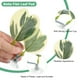 thumbnail image 2 of Uxcell 2-Pack Pad de Hoja de Pez Betta, Pad de Planta en Forma de Hoja, Cama de Descanso para Peces para Decoraciones de Tanques de Peces [Verde y Blanco, en Forma de Hoja de Uva], 2 of 7