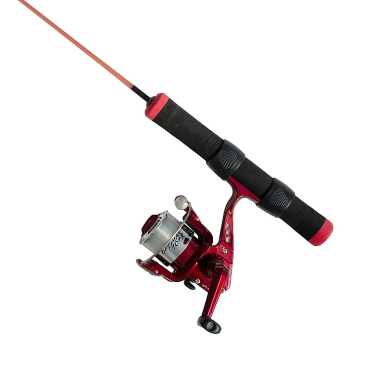 HT Enterprises Red Hot Rod and Reel combo with24 Rod and Med Action Reel
