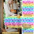 thumbnail image 5 of Pioneer Flower Floral Print Pattern Round Tablecloth 60 X 60 Inch, Wrinkle Resistant Wipeable Table Cloth for Kitchen Dining Picnic Patio Party, 5 of 6