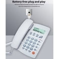 thumbnail image 4 of stanreset Corded Landline Phones For Home Reliable Communication For Household Telephone white, 4 of 6