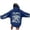 Blue, variant on Women's Letter Print Hoodie Relaxed Fit Casual Style Beige S