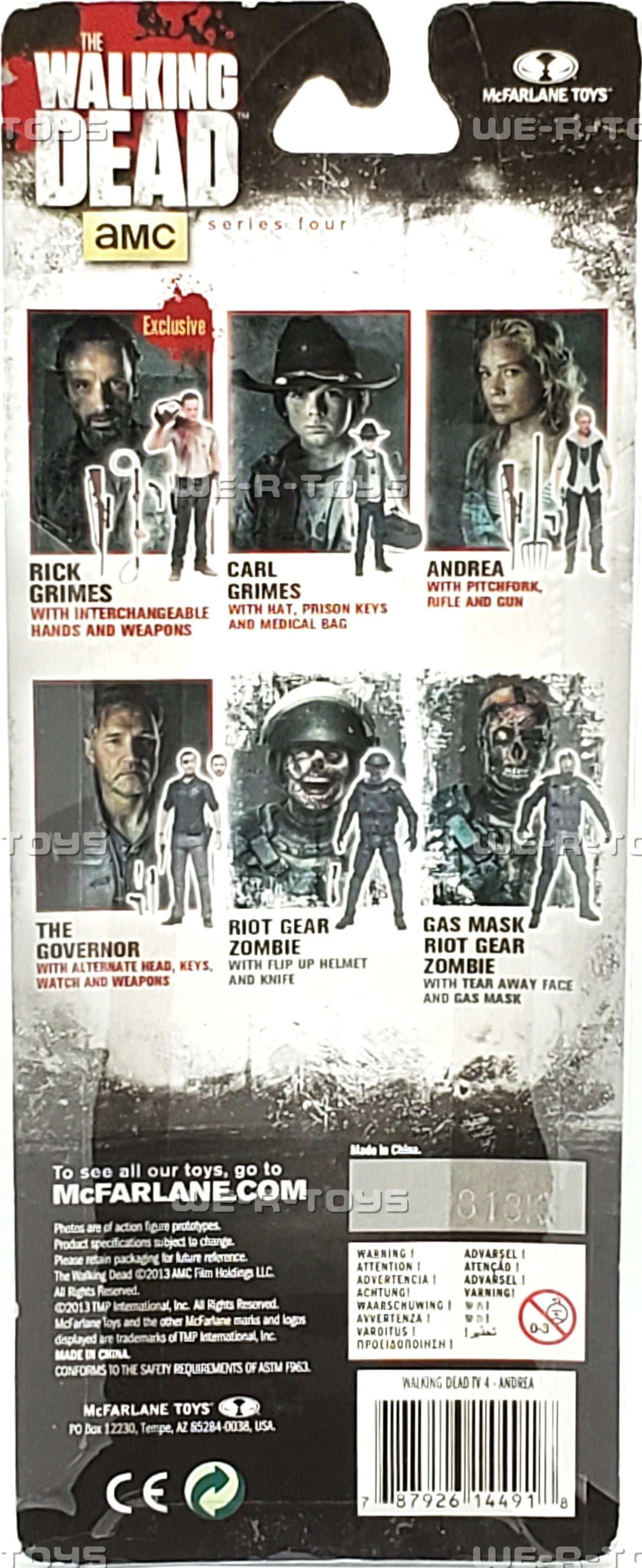 McFarlane The Walking Dead TV IV Andrea Action Figur – 12,7 Cm – Mit 22 Gelenkpunkten & Waffen