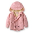 thumbnail image 2 of Staki Kids Winter Coats with Hooded Light Puffer Coat Warm Padded Jacket for Baby Boys Toddler Boys Coat 3T,4T,5T,6-10Y(Pink,4-5 Years), 2 of 5