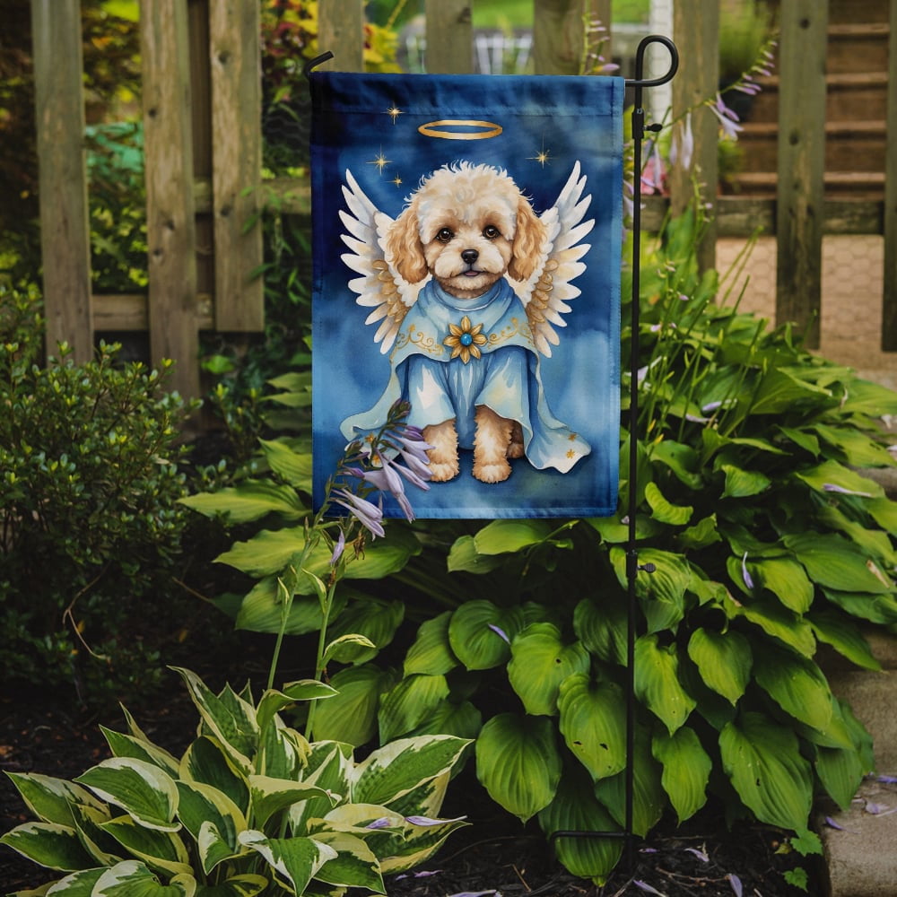Maltipoo My Angel Garden Flag 11.25 in x 15.5 in