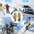 thumbnail image 4 of Womens Warm Gloves Outdoor Riding Driving Cute Bow Plus Fleece Touched Screen NonSlip Gloves Unisex, 4 of 4
