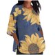 thumbnail image 2 of Fiudx Ofertas de La Semana Blusa Holgada de Algodón Estampada con Manga 3/4 Informal a La Moda para Mujer, 2 of 5