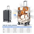 thumbnail image 6 of Daiia Cowboy Riding Horse Luggage Cover, Thickened Washable Travel Luggage Covers, Elastic Unique Baggage Covers for 18-20 inch Luggage-X-Large, 6 of 9