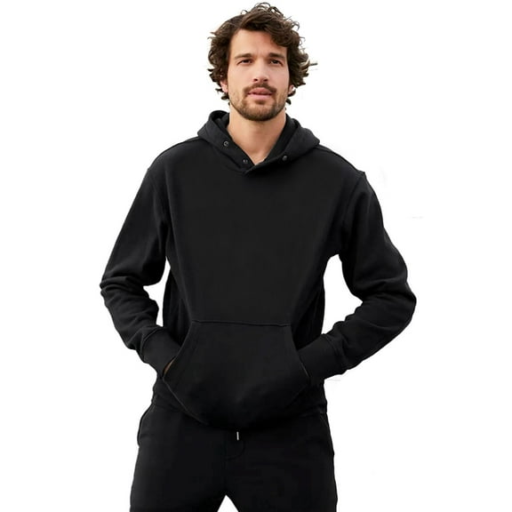Velvet by Graham & Spencer Mens Luc Pullover Hoodie Small Black - NWT $198