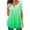 Green, variant on Buigttklop Women'S Summer Gradient Tunic Top Plus Size Casual Loose V-Neck Short-Sleeved T-Shirt Pleated Tops