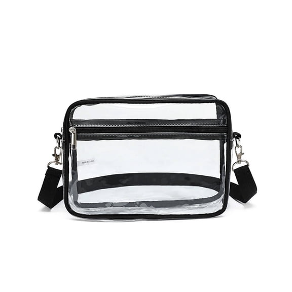 GASTROPOD 2026 New Tote Bag for Women Large Capacity Shopping Bag Clear Bags Portable and Waterproof Crossbody Bags for Women Black 12215Cm for Shopping Travel Daily Use Gym Beach