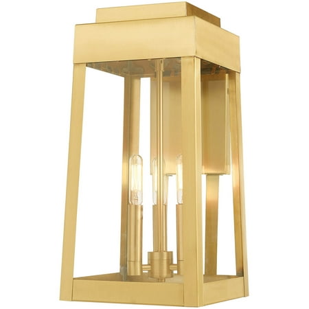 

Wall Sconces 3 Light Fixtures With Satin Brass Finish Solid Brass Material Candelabra 16 180 Watts