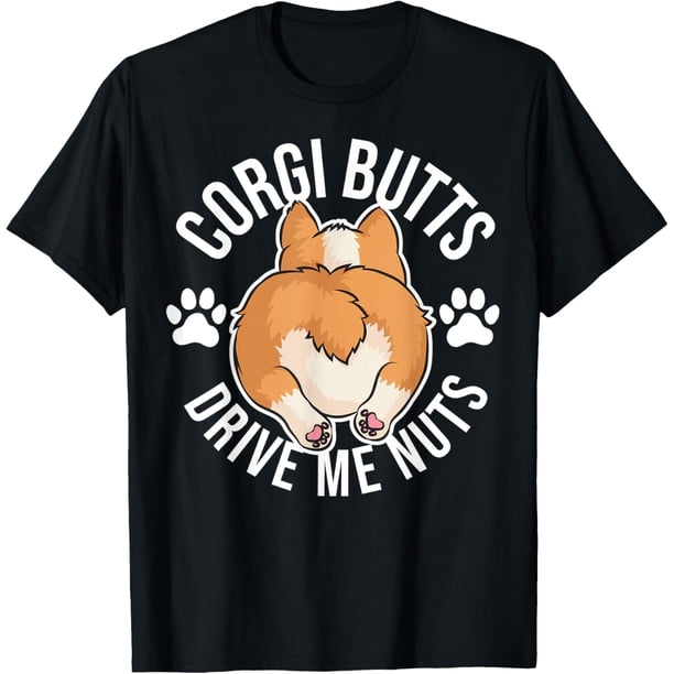Camiseta divertida con diseño de Corgi para hombres y mujeres