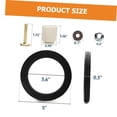 thumbnail image 2 of 5 Sets Toilet Sealing Kit Bolts Rv Toilet Repair Seal Toilet Kit Rv Seals Gasket Rv Gasket Rv Seal Ring Rv Toilet Gasket Seal Rv Toilet Replacement Rv Toilet Ring Seal Plastic, 2 of 9