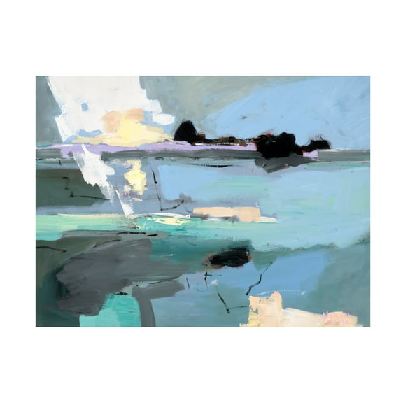 Canvas Wall Art - Meredith Howse 'Abstract Thought 23 August' Wall Art for Living Room, Bedroom, or Office Décor by Trademark Fine Art - 19 x 14 Inches