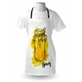 thumbnail image 4 of Vintage Yellow Apron, Old Ink Style Hand Drawn Honey Jar on Watercolor Splash Background, Unisex Kitchen Bib with Adjustable Neck for Cooking Gardening, Adult Size, Marigold and Black, by Ambesonne, 4 of 4
