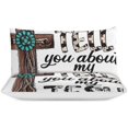 thumbnail image 3 of HAHDAXIA Let Me Tell You About My Jesus Bedding Solid Comforter Set for All Seasons,3 Pieces(1 Comforter+2 Pillowcases),Soft Microfiber Bedding Set Queen(90"x90"), 3 of 7