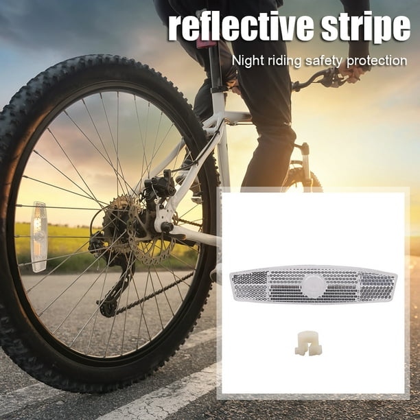 Clip réfléchissant de jante de roue de réflecteur de rayon de sécurité de  vélo en forme de poisson 