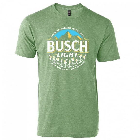 Busch Light Beer Proudly Brewed with Corn Circle Logo T-Shirt-XLarge
