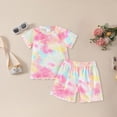 thumbnail image 2 of Baby Girl Clothes Toddler Baby Girls Summer Outfits Daisy Ruffle Short Sleeve T-Shirts Tops Floral Shorts 2Pcs Clothes Set, 2 of 6