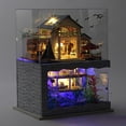 thumbnail image 4 of Casa de creativa artesanal de bricolaje con kit de muebles Casa de moderna junto al autoensamblada con cubierta a prueba de po, 4 of 9
