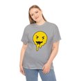 thumbnail image 4 of Dripping smiley face graphic t shirt Unisex Heavy Cotton Tee, 4 of 8