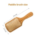 thumbnail image 6 of Paddle brush, hair brush, Made of pure natural bamboo, no paint coating, massage the scalp while combing hair to promote blood circulation, prevent static electricity, 6 of 6