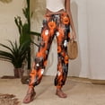 thumbnail image 6 of Women's Comfy Pajama Pants Halloweens Yoga Pajamas Comfy Stretch Drawstring Pajamas Soft Lounge Bottoms Cozy Sleepwear, 6 of 6
