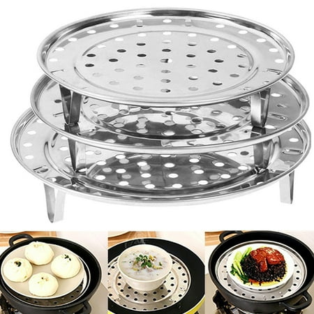 

Manunclaims 1Pcs Round Stainless Steel Rack - Steaming Stand Canner Canning Racks Steamer Insert Stock Pot Steaming Tray Stand Pressure Cooker Cooking Toast Bread Salad