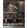 thumbnail image 2 of Dainolite 6 Light Aged Brass Chandelier w/ Frosted Glass, 2 of 3