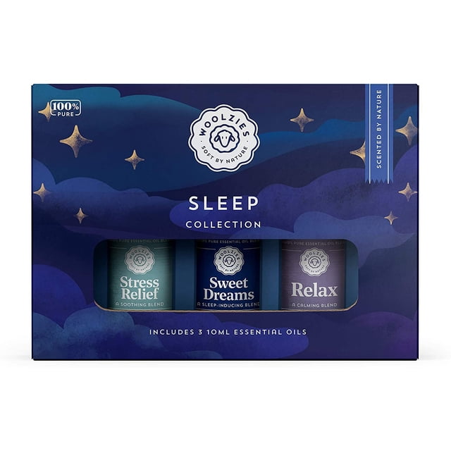 Set de mezcla de aceites esenciales Woolzies Sleep Collection con 3 aceites