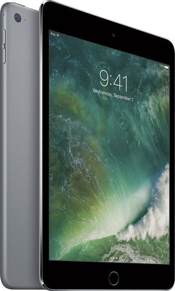 Wi-Fi Apple iPad mini 4 16GB Space Gray Cellular 7.9in Unlocked R-D 