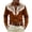 Brown, variant on GUZOM Western Embroidered Shirt Men Snap Button Slim Fit Long Sleeve Cowboy Contrast Yoke Purple,Size M