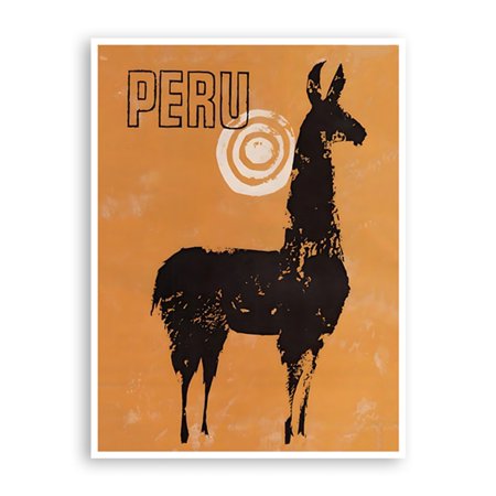 POSTER Vintage Peru Art Peruvian Print Travel Poster Home Decor (XR4440)-UNFRAMED