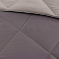 thumbnail image 3 of Noaman Twin/Twin XL Reversible Down Alternative Comforter Set with 3M Scotchgard, Diamond Quilting, Grey, Includes 1 Comforter and 1 Sham, 3 of 10
