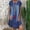 Dark Blue, variant on Summer Dress Sevevn Women Casual Faux Jean Dress Loose Knee-Length Short Sleeve DenimDress