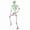white, variant on imerelez 5.5ft Full Size Skeleton, Pre-Lit Poseable Halloween Skeleton with Green LED Eyes & Chest, Life-Size Indoor Outdoor Decoration