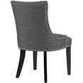 thumbnail image 4 of Modway Marquis 20.5" Rubberwood and Fabric Dining Chair in Gray (Set of 4), 4 of 4