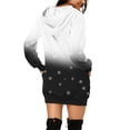 thumbnail image 2 of Chandail en Molleton de Noël pour Femmes à Capuche Mode Veste Imprimé Vacances Chandail Mi-Long Fermeture Extérieure Col Rond Cardigan Manches Longues Chandail de Noël, 2 of 5
