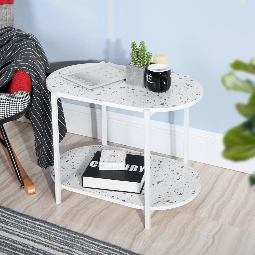 Kepooman Coffee Table, 2 Tier Modern Industrial End Tables Simple Center Table for Living Room, Bedroom Kepooman Coffee Table, 2 Tier Modern Industrial End Tables Simple Center Table for Living Room, Bedroom